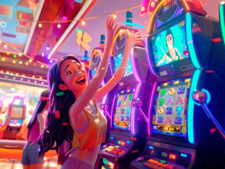 Tampilan gameplay Fishing Arcade di rupiah 126 dengan berbagai jenis ikan dan multiplier